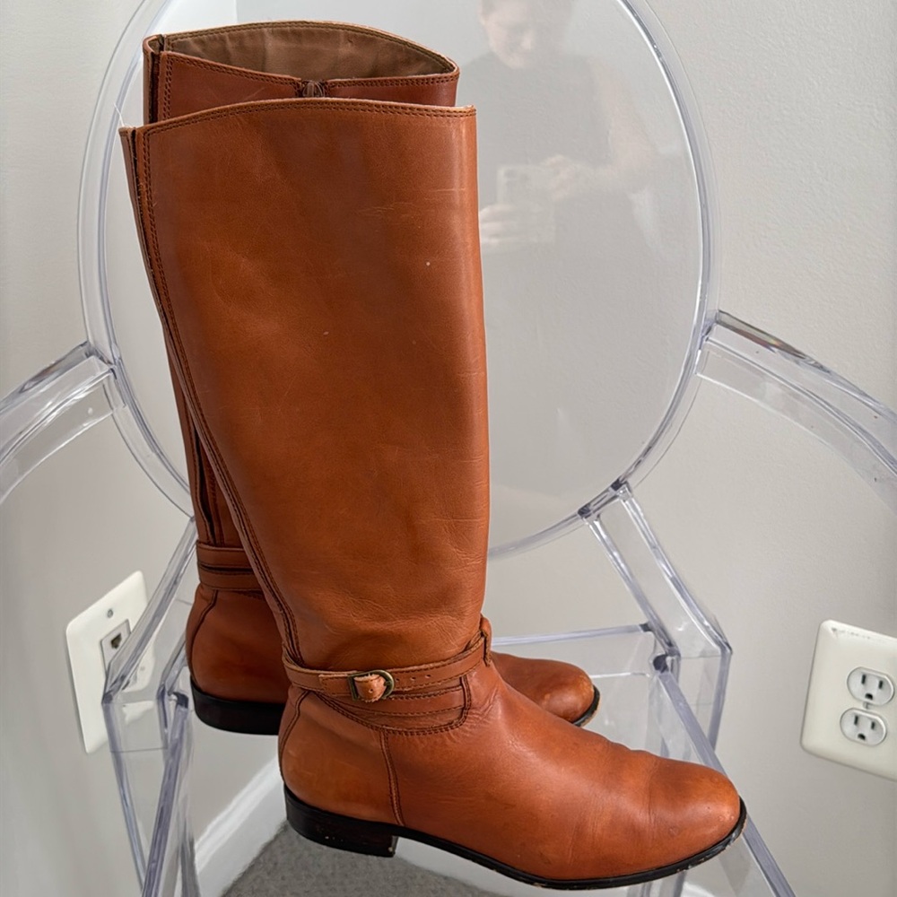 Corso Como leather riding boots